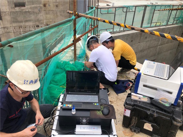 某在建坝体应力应变监测（分布式光纤布里渊温度应变监测系统）